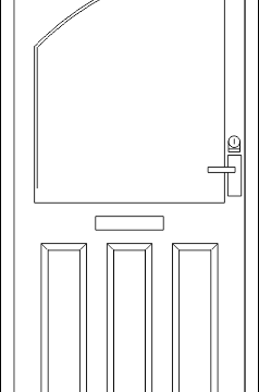 Wooden Door DWG File