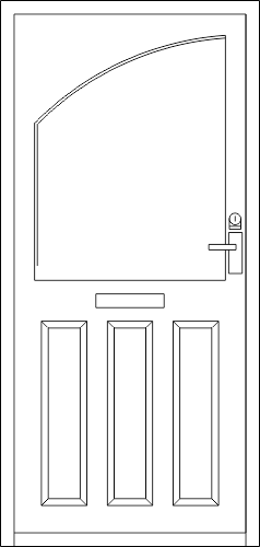 Wooden Door DWG File