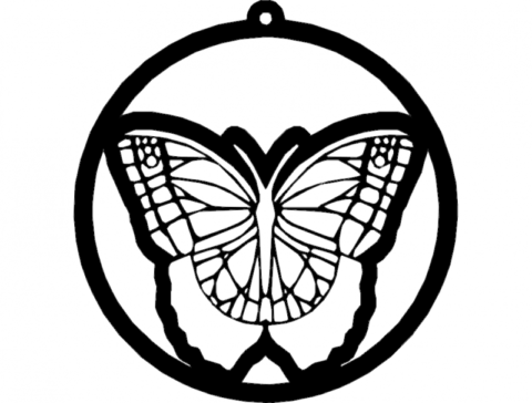 Borboleta 2 dxf File