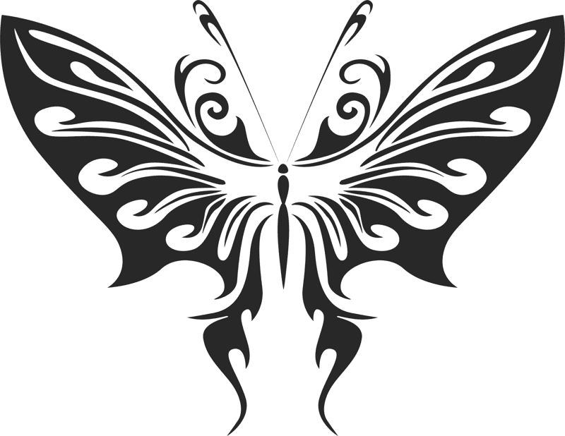 Butterfly Free Vector Art DXF File