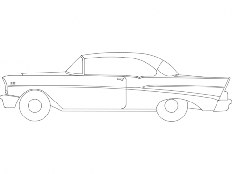 57 chevy dxf File