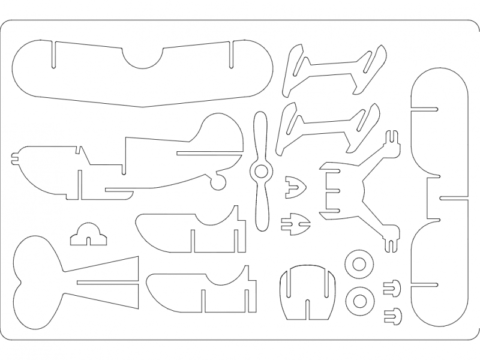 Pitts Biplane dxf File