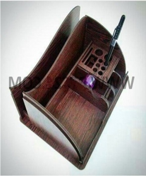 Laser Cut Wooden Desk Organizer PDF File