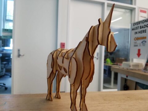 Laser Cut Unicorn Free Vector