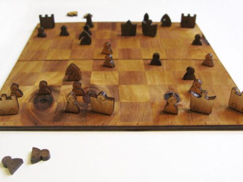 Laser Cut Chess Plywood 3mm Free Vector