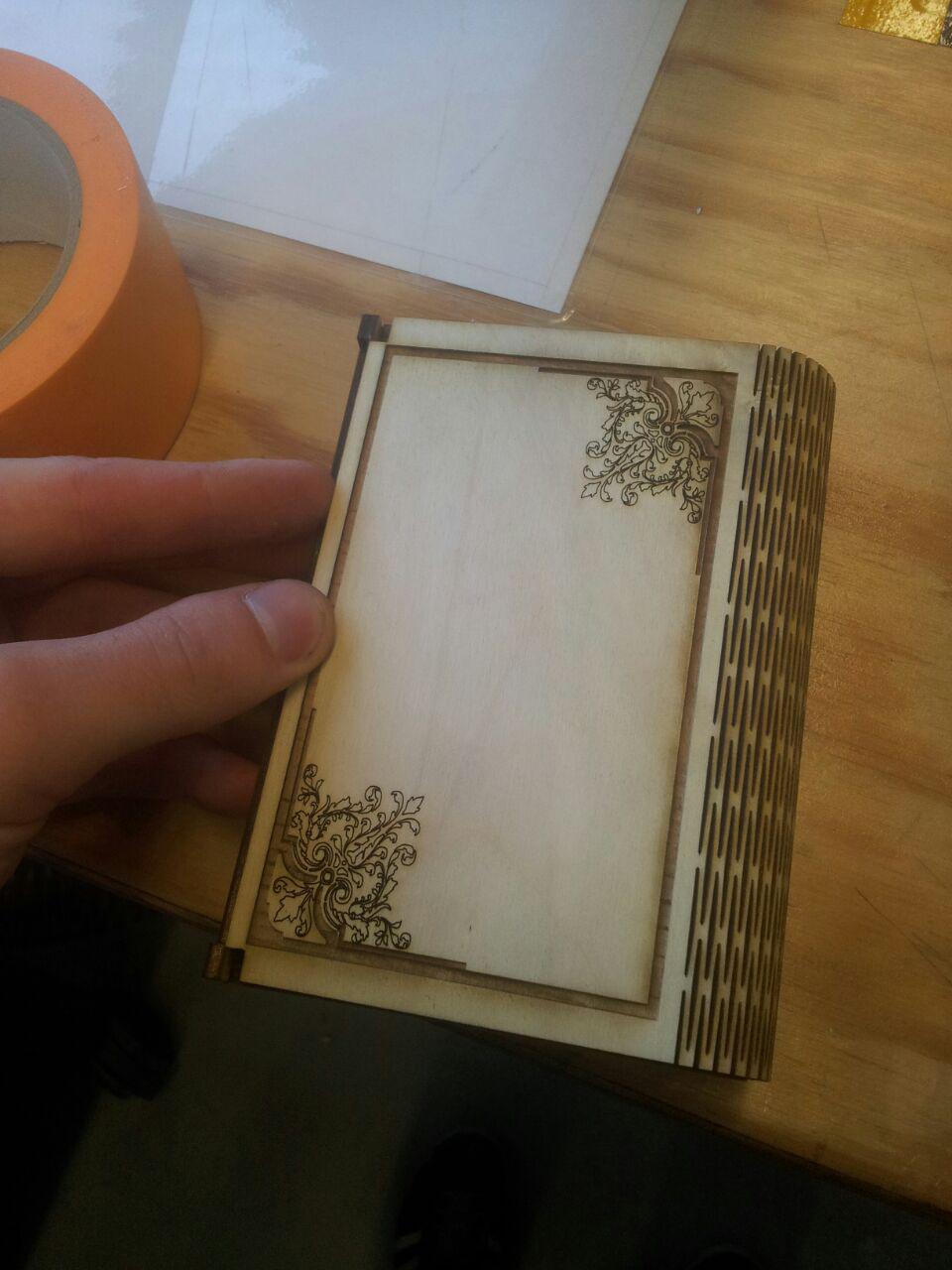 Laser Cut Wooden Flex Box With Engraving DXF File