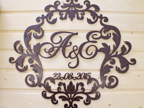 Laser Cut Decorative Wedding Invitations Souvenirs Free Vector