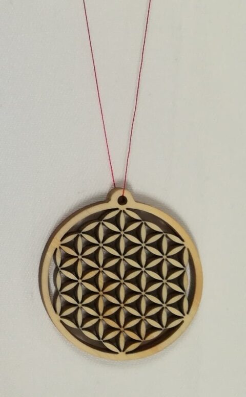Laser Cut Flower Of Life Pendant DXF File