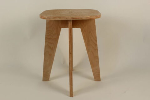 Laser Cut Wooden Stool Template Free Vector