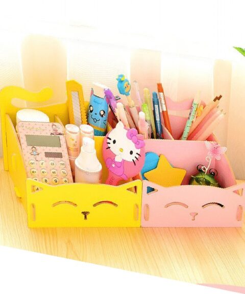 Cat Shaped Storage box laser cut cnc plans Free Vector