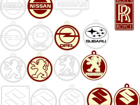 Car Logo Keychain Free Vector