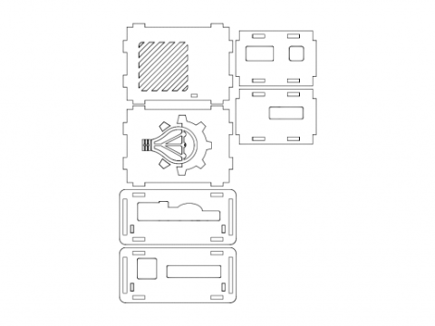 odroidxu4case3mm dxf File