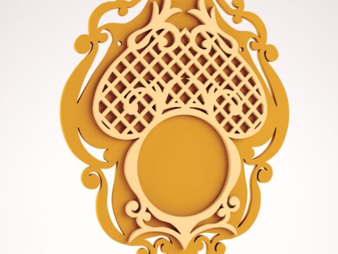 Frame 3D Puzzle DXF File