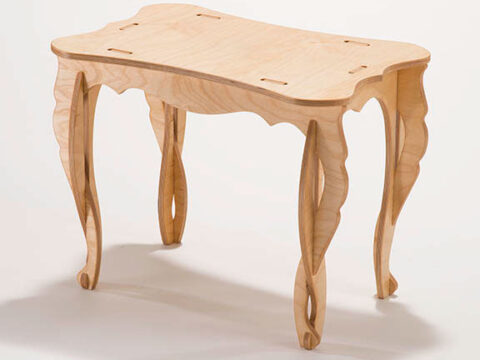 Laser Cut Flat Pack Coffee Table Free Vector