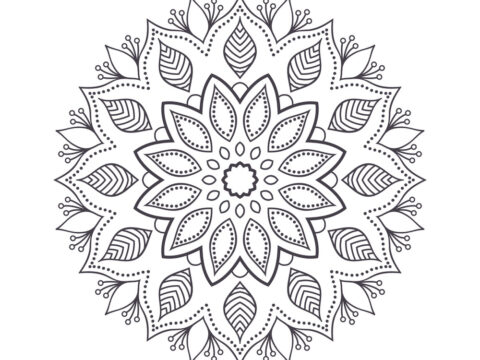 Mandala For Coloring 1 Free Vector