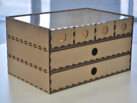 Laser Cut Stacking Drawer Box PDF File