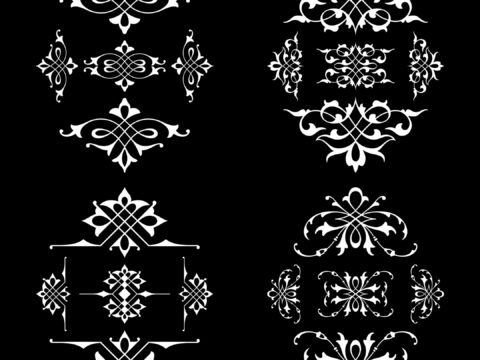 Calligraphic Design Elements Free Vector