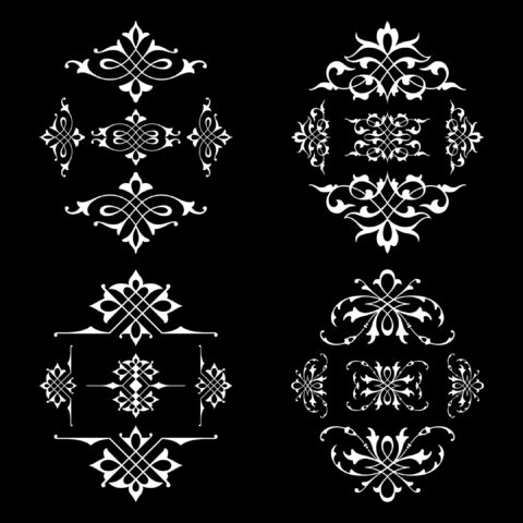 Calligraphic Design Elements Free Vector