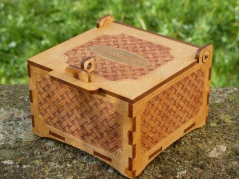 Basket Box Laser Cut PDF File