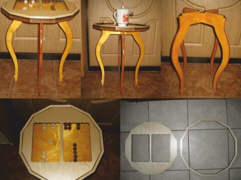 Small Side Table DXF File