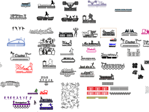 Personalised Medal Holder Collection Free Vector