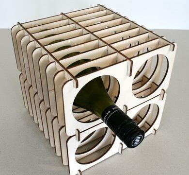 Flat Pack Wine Rack dxf File