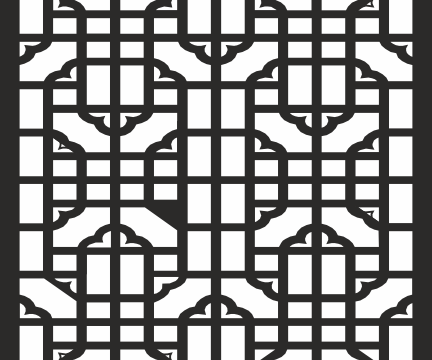 Geometric Square Jali Design Free Vector