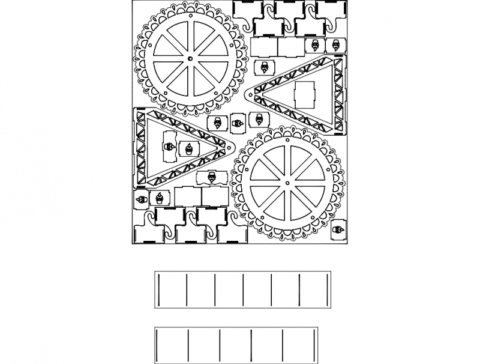 Ferris Wheel 3D dxf File