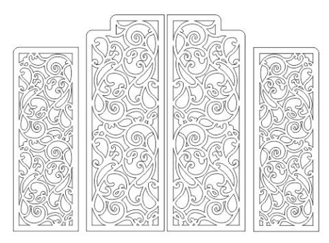 Lattice Screen Pattern Free Vector