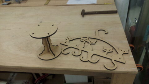 Cats Clothes Hanger DXF File