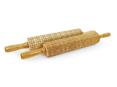 Laser Cut Hearts Pattern For Rolling Pins Free Vector