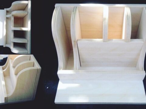 Laser Cut Organizer Template Free Vector