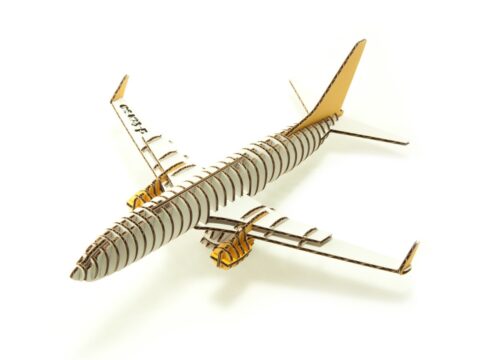 Laser Cut Airplane 3D Puzzle Free Vector