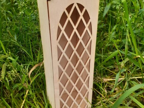 Laser Cut Wooden Wine Gift Box Free Vector
