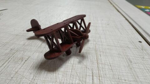 Laser Cut Bi-Plane Template Free Vector