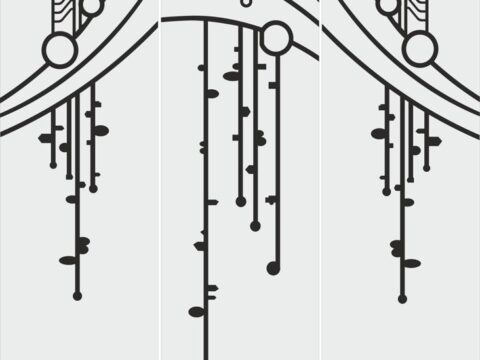 Abstract Art Sandblasting Pattern Vector Free Vector