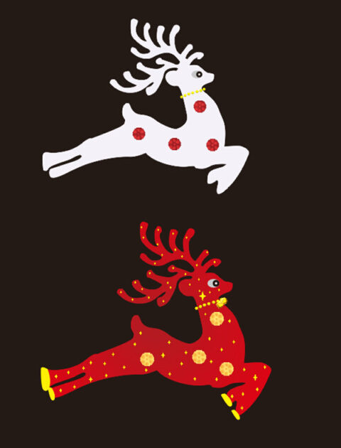 Christmas tree decoration vector Free Vector