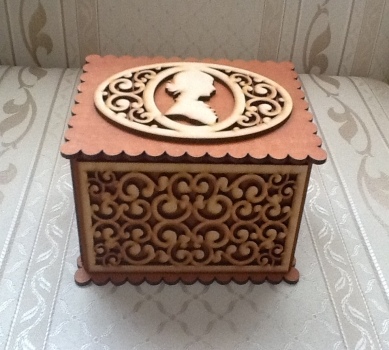 Cameo Box Laser Cut Free Vector