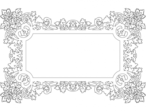 Frame Design t1 dxf File