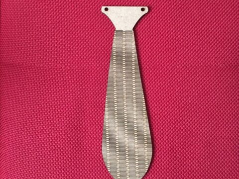 Flexible laser cut tie SVG File