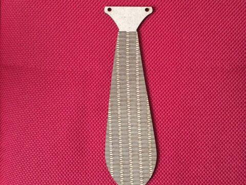Flexible laser cut tie SVG File