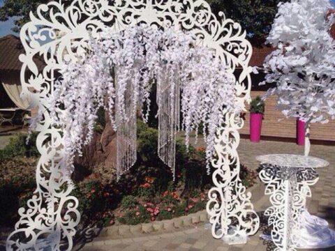 DIY Wedding Arch with Table Decor DXF File