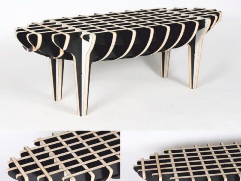 Piggy Coffee Table Laser Cut CNC Router Plans Free Vector