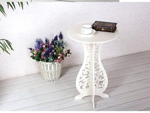 Laser Cut Nightstand Table Free Vector