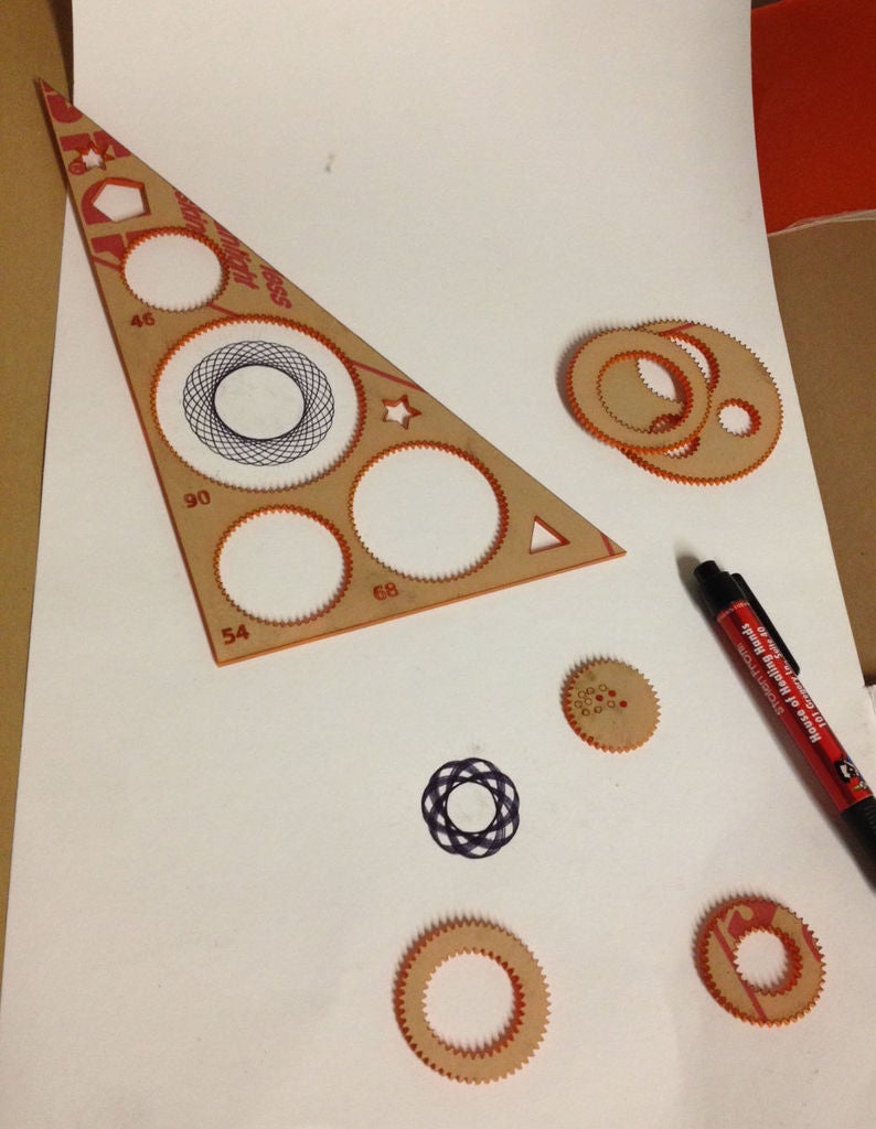 Laser Cut Spirograph Drawing Toy DXF File