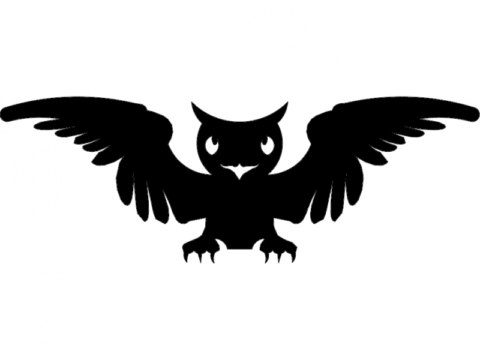 Sova Uhu (owl) dxf File
