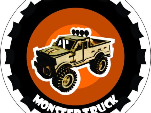 Monster Truck Laser Cut PDF File