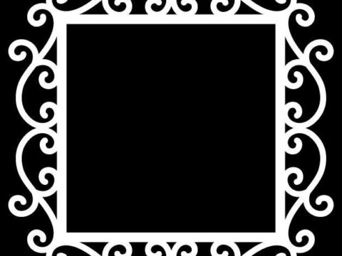 Swirly Frame 3 By Bird dxf File