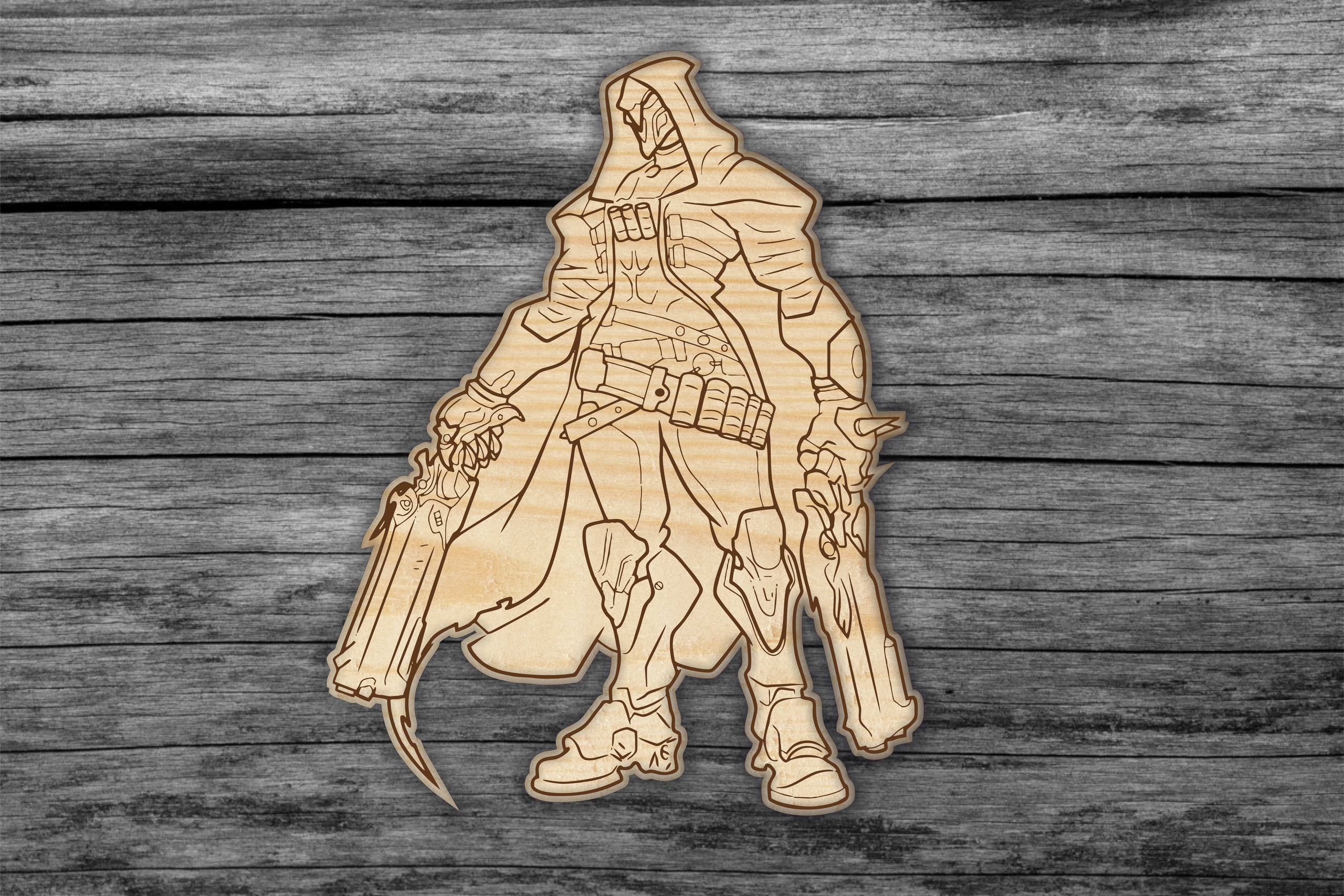 Reaper Laser Cut Free Vector