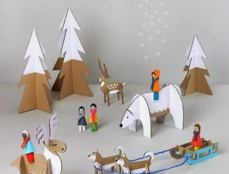 Decorative 3d Puzzle Cardboard Free Vector